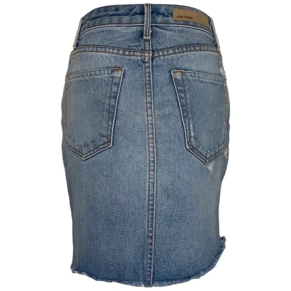 Revolve Grlfrnd Rhoda High Low Mini Skirt in Lava Bed Size 24